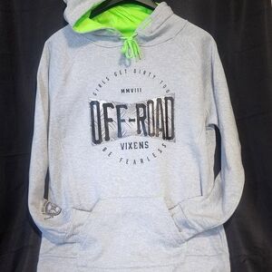 Off Road Vixen Hoodie with Neon Green Details